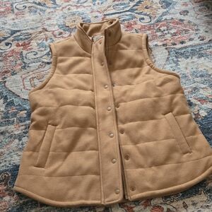 Croft & Barrow Camel Puffer Vest